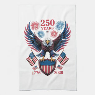 250th anniversary 250 years usa 1776 kitchen towel