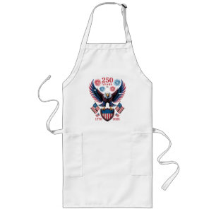 250th anniversary 250 years usa 1776 long apron