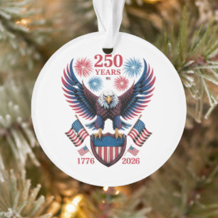 250th anniversary 250 years usa 1776 ornament