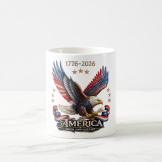 250th Anniversary America Patriotic Eagle 2026  Coffee Mug