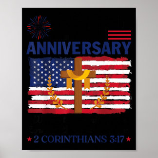 250th Anniversary Christian Patriot 2 Corinthians Poster