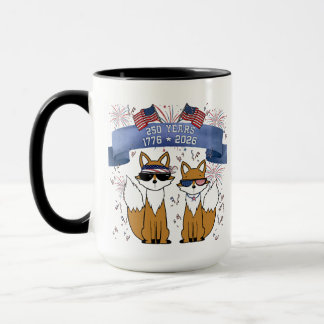 250th Anniversary Cool Foxes Mug