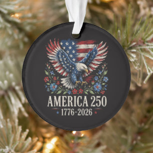 250th Anniversary Eagle American Ornament