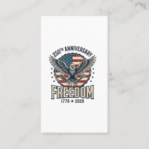 250th Anniversary Freedom Eagle Patriotic Vintage Business Card