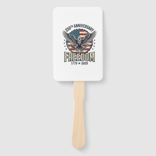 250th Anniversary Freedom Eagle Patriotic Vintage  Hand Fan
