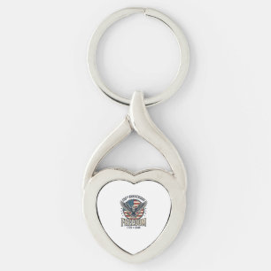 250th Anniversary Freedom Eagle Patriotic Vintage Keychain