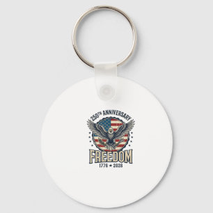 250th Anniversary Freedom Eagle Patriotic Vintage  Keychain