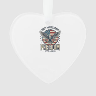 250th Anniversary Freedom Eagle Patriotic Vintage  Ornament