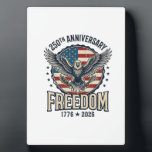 250th Anniversary Freedom Eagle Patriotic Vintage  Plaque<br><div class="desc">250th Anniversary Freedom Eagle Patriotic Vintage Shirt_1</div>