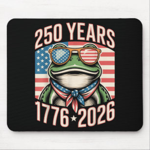 250th Anniversary Frog 1776 2026 250 Years America Mouse Pad