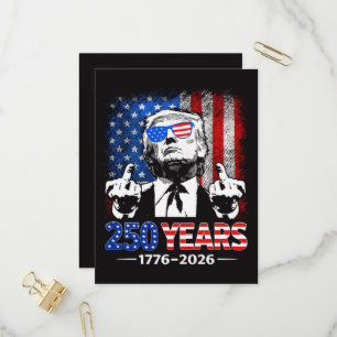 250th anniversary invitation postcard