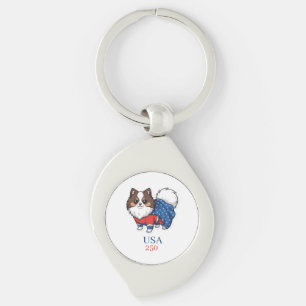 250th Anniversary of the United States of America Keychain
