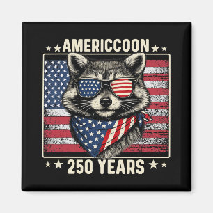 250th Anniversary Raccoon 1776 2026 250 Year 4th O Magnet