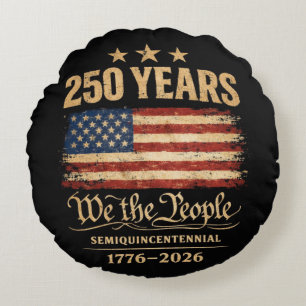 250th anniversary round pillow