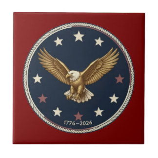  250th Anniversary Square Ceramic Tile 