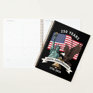 250th Anniversary Statue of Liberty Eagle Flag Planner