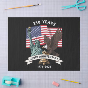 250th Anniversary Statue of Liberty Eagle Flag Tissue Paper