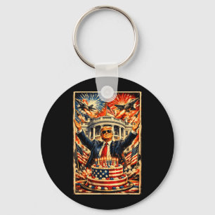 250th Anniversary United States America July 4th Keychain