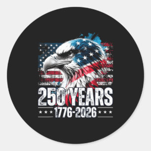 250th Anniversary United States Birthday Classic Round Sticker