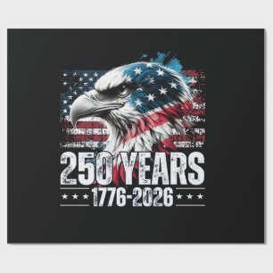 250th Anniversary United States Birthday Long Slee Wrapping Paper