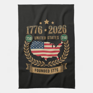 250th Anniversary United States of America 250 USA Kitchen Towel