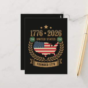 250th Anniversary United States of America 250 USA Postcard