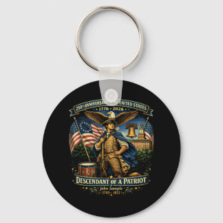 250th Anniversary USA 1776–2026 American Heritage Keychain
