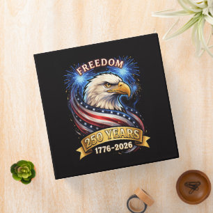 250th Anniversary USA 1776-2026 Patriotic American Binder