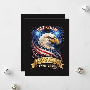 250th Anniversary USA 1776-2026 Patriotic American Holiday Card