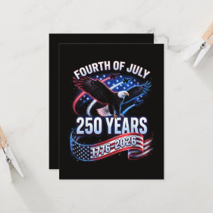 250th Anniversary USA 1776-2026 Patriotic American Invitation