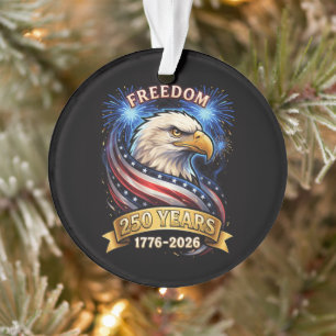 250th Anniversary USA 1776-2026 Patriotic American Ornament