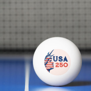 250th Anniversary USA 2026 Statue of Liberty Ping Pong Ball