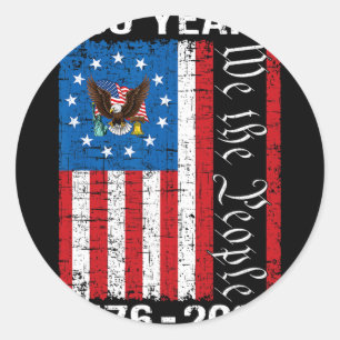 250th Anniversary Usa 250 Year America Patriotic 4 Classic Round Sticker