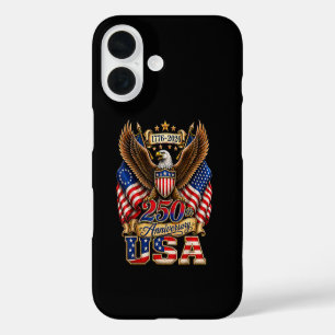 250th Anniversary USA Flag 250 Years American iPhone 16 Case