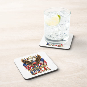 250th Anniversary USA Flag 250 Years American Coaster