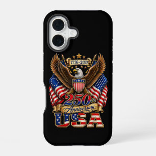 250th Anniversary USA Flag 250 Years American iPhone 16 Case