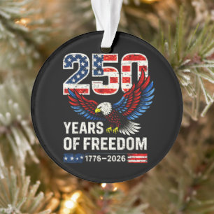 250th anniversary usa flag american ornament