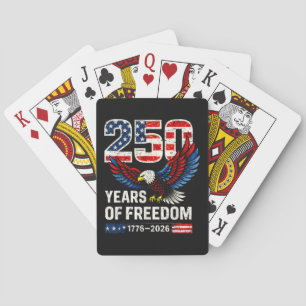 250th anniversary usa flag american playing cards