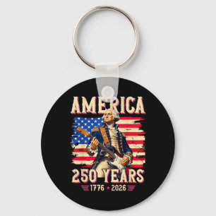 250th Anniversary Usa Founding Father 250 Years Keychain