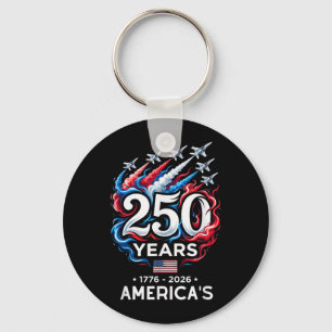 250th Anniversary Usa Happy 250 Years Aamericas Keychain