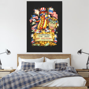 250th Anniversary USA Independence Celebration Canvas Print