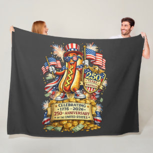 250th Anniversary USA Independence Celebration Fleece Blanket