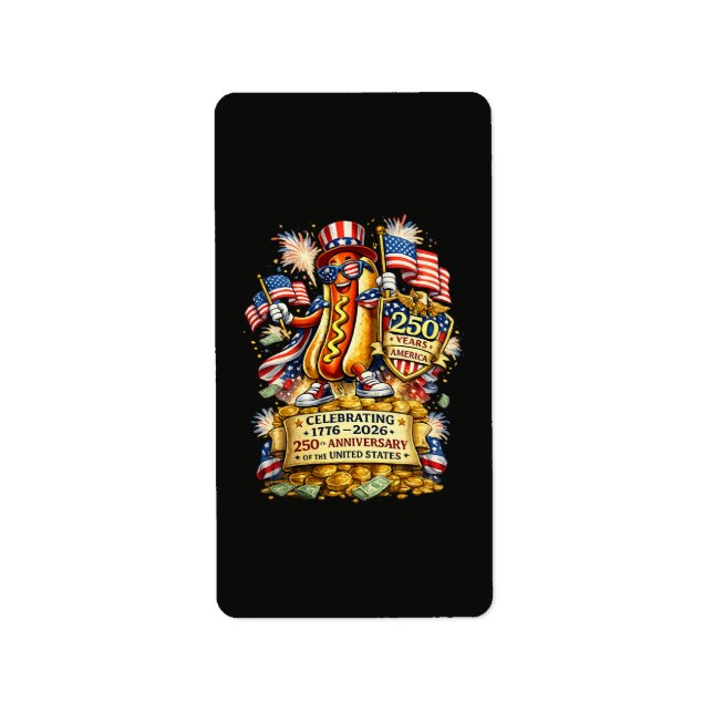 250th Anniversary USA Independence Celebration Label (Front)