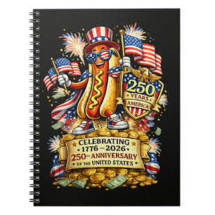 250th Anniversary USA Independence Celebration Notebook