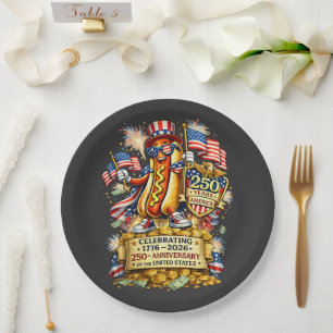 250th Anniversary USA Independence Celebration Paper Plate