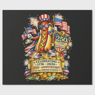 250th Anniversary USA Independence Celebration Wrapping Paper