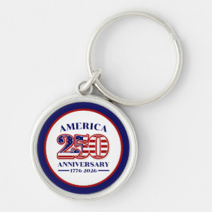 250th Anniversary USA Patriotic   1776–2026 Keychain