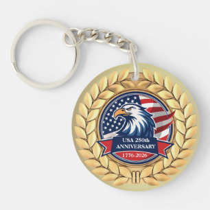 250th Anniversary USA Patriotic   1776–2026 Keychain
