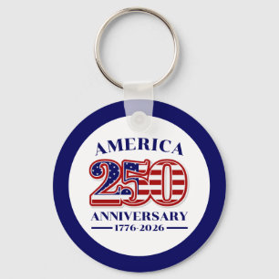 250th Anniversary USA Patriotic   1776–2026 Keychain