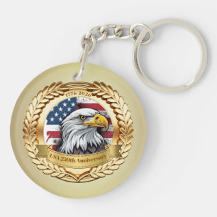 250th Anniversary USA Patriotic   1776–2026 Keychain
